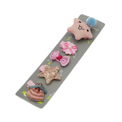 Beautiful children fabric flower cartoon Barrettes hairpin hair clip