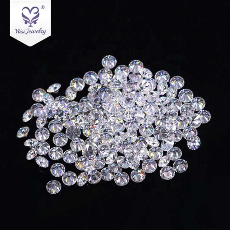 Wholesale 0.5carat white 5mm round brilliant cut natural moissanite Wholesale 0.5carat white 5mm round brilliant cut natural moissanite