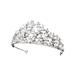 Rhinestone hair accessories round silver hair jewelry birthday girl wedding tiara crowns Rhinestone hair accessories round silver hair jewelry birthday girl wedding tiara crowns