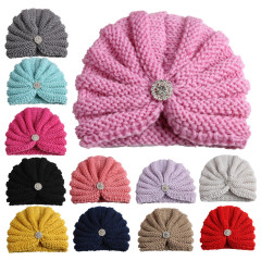 Handmade Crocheted Caps unisex baby Woolen Winter Knitted Beanie Hats