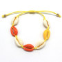 Amazon hot sale bohemia style women jewelry colorful shell woven bracelets for Holiday