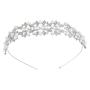 Silver Leaf Headband Jewelry Bridal Wedding Crystal Crowns and Tiaras Silver Leaf Headband Jewelry Bridal Wedding Crystal Crowns and Tiaras