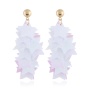 Amazon wholesale bling  multi-layer splicing pentagram tassels star shape earrings