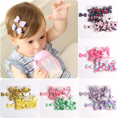 40pcs Chinese colorful custom design bow hair clip hairpins set