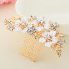 Fashion rhinestone alloy flower bridal Hair Accessories wedding hair comb