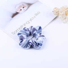 custom Women lady girl Fashion velvet fabric Scrunchies printing Color korean hair tie