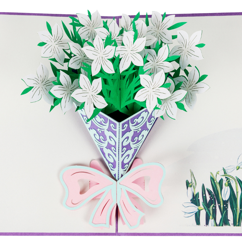 custom printing 3d postal flower pop up cards custom printing 3d postal flower pop up cards