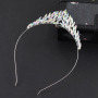 Wedding bride Beaded rhinestone Headbands Crystal Pearl Hairband Baroque Clasp Hair Accessories Woman