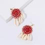 New Design Bohemian Handmade Flower Round Dreamcatcher Shell Earrings for Women New Design Bohemian Handmade Flower Round Dreamcatcher Shell Earrings for Women