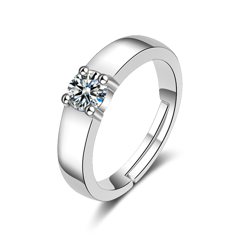 2019 Classic 925 Sterling Silver Wedding Ring Set CZ Gemstone Bridal Ring 2019 Classic 925 Sterling Silver Wedding Ring Set CZ Gemstone Bridal Ring