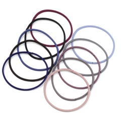Wholesale ins hot 2mm custom elastic hair tie black elastic hair bands with packing