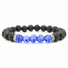 Bulk Custom Cheap Volcanic Ston Spherical Crystal Beads Bracelets for Women Bulk Custom Cheap Volcanic Ston Spherical Crystal Beads Bracelets for Women