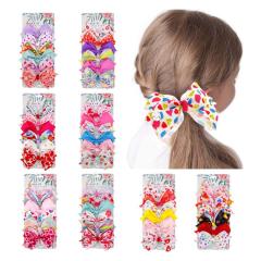 European and American 6 colors girls love jojo bows hair clip for Valentine's Day European and American 6 colors girls love jojo bows hair clip for Valentine's Day