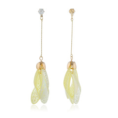 Temperament women zinc alloy rhinestone earring accessories dangle earrings