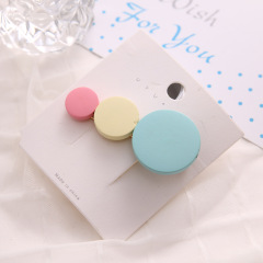Korean alloy hair pin bulk round barrettes kids hair clips accessories