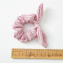 Top sale amazon wholesale custom korean rabbit ears hair holder stripe elastic hair ties Top sale amazon wholesale custom korean rabbit ears hair holder stripe elastic hair ties