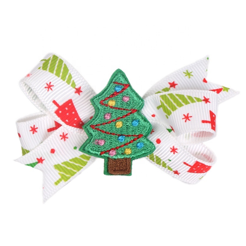 New accessories christmas tree santa claus moose  kid headwear small elastic hair band