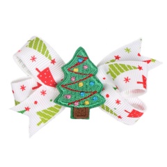 New accessories christmas tree santa claus moose kid headwear small elastic hair band