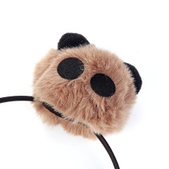 Korean fancy wholesale cute kids children panda head hairbands for girls