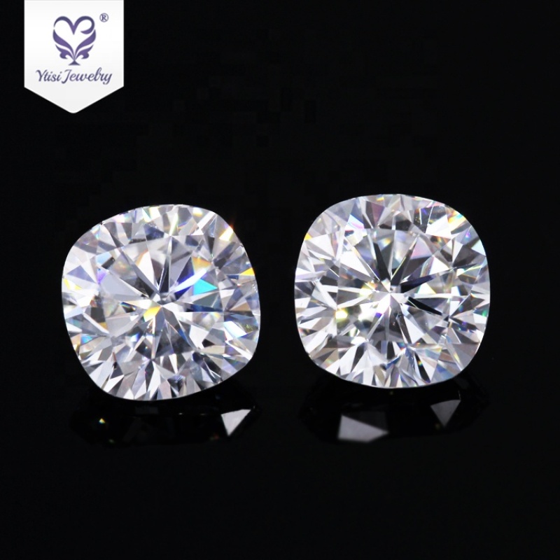 Round brilliant cheap cut fancy colored raw material loose diamond substitutes moissanite Round brilliant cheap cut fancy colored raw material loose diamond substitutes moissanite