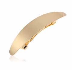 2020 amazon ins fancy girl gold and silver arch Simple Geometric Irregular Square metal barrettes hair clips pins for women