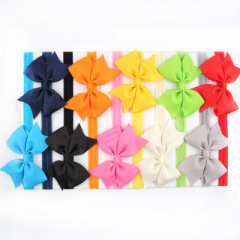 Baby girls big bow knot ribbon hair band for kids hair accessories