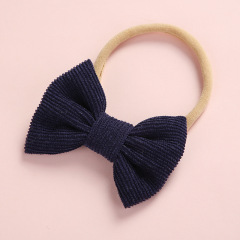 Amazon hot sale child super soft infant cute multicolor bow baby hair bands
