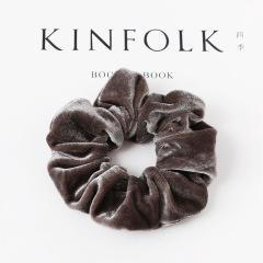 Custom wholesale soft wristband elastic traceless velvet hair ties