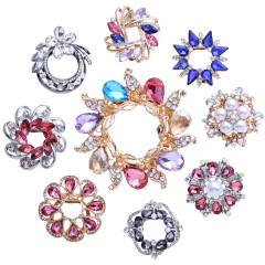New Stone Colorful Women butterfly brooches in bulk Fringe Crystal Party butterfly brooch pin rhinestone