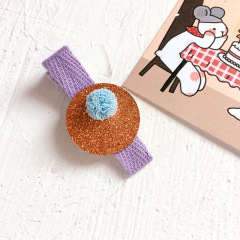 2020 summer korean irregular sequin fluorescent children kids hair clips for girls