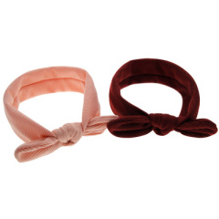 2019 Winter stripe elastic hair bands for baby girls bow knot kids hair accessories 2019 Winter stripe elastic hair bands for baby girls bow knot kids hair accessories