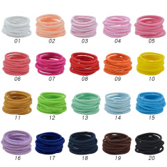 20-color Korean high elastic children's kids rubber hair ties for girls