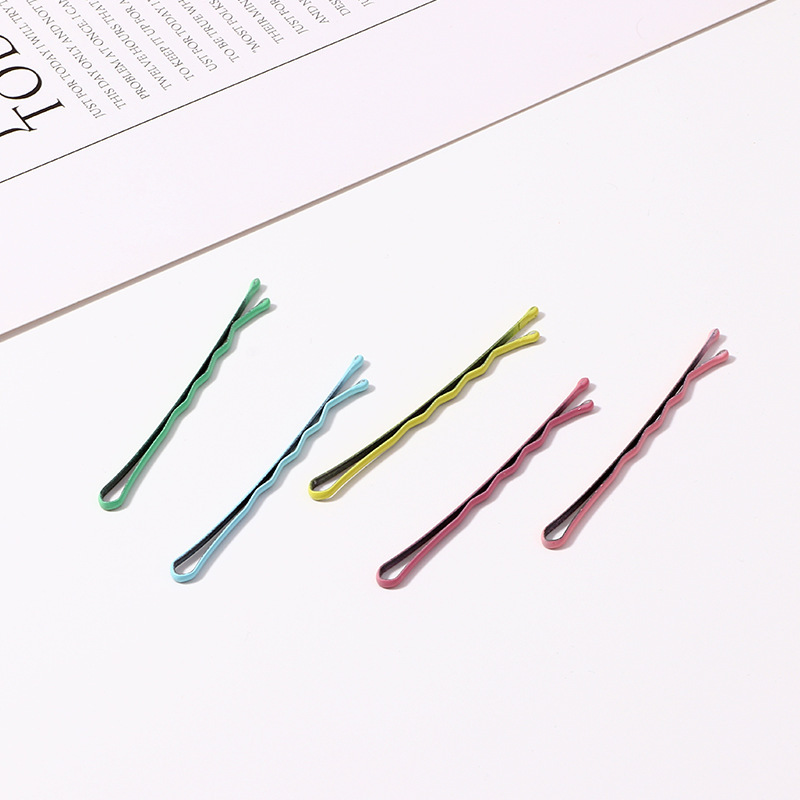 Mixed Color Hair Clips Barrette Simple Hairpin For Alloy Hair Accessories