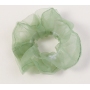 2020 new arrival summer pure color transparent organza hair scrunchies for girls
