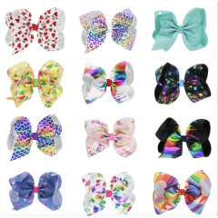 Glamorous JOJO shining spot hairpin clips multi-colored knot girls kids hairpins for hair