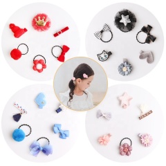 Multicolor artificial leather fabric bow decoration kids wholesale elastic hair tie Multicolor artificial leather fabric bow decoration kids wholesale elastic hair tie