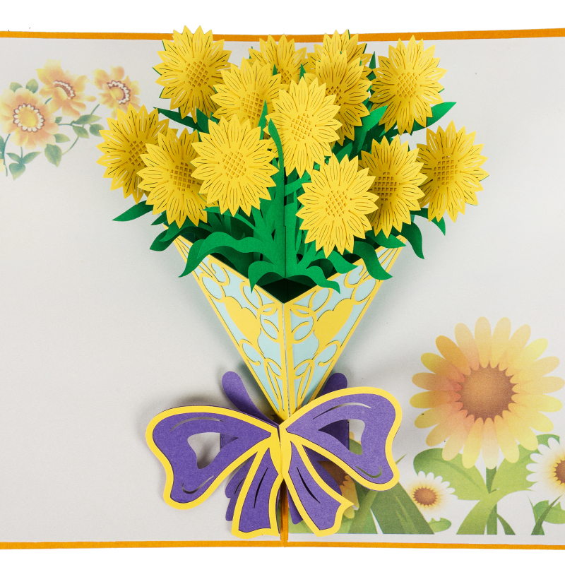 custom printing 3d postal flower pop up cards custom printing 3d postal flower pop up cards
