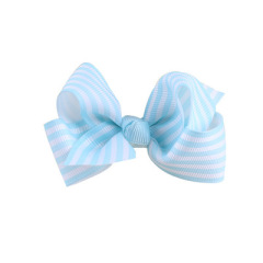 Babies wave point rib fabric bows knot hair clips for girls hair accessories