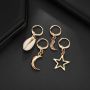 2019 Art deco fashion jewelry for women gold moon star conch sea shell earrings 2019 Art deco fashion jewelry for women gold moon star conch sea shell earrings