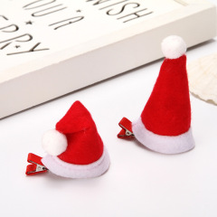 wholesale fashion  girls hair grip barrette hat christmas kids hair clips for christmas