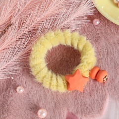 Autumn and winter wholesale popular cute elastic telephone line hair ties with logo for female
