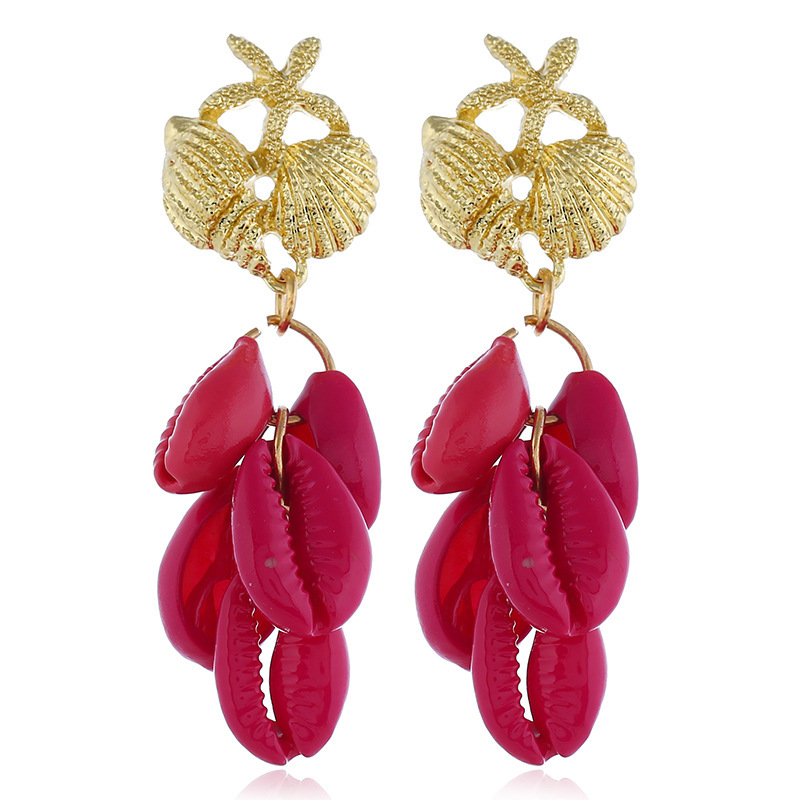 new product wholesale fashion statement women ladies alloy seashell earrings new product wholesale fashion statement women ladies alloy seashell earrings