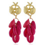 new product wholesale fashion statement women ladies alloy seashell earrings new product wholesale fashion statement women ladies alloy seashell earrings