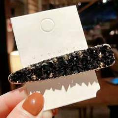 wholesale custom  women girls glitter crystal hair clip hair pins