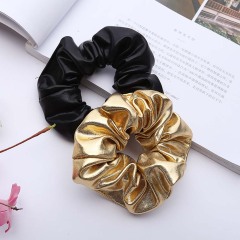 Elastic Hair bow ropes ponytail holder gold Scrunchies Girl Hair ties Elastic Hair bow ropes ponytail holder gold Scrunchies Girl Hair ties