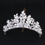 New dsgin silver pearl wedding crystal bridal tiaras and crowns for girls
