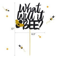 Bee Banner Cake Topper party balloon Gender Reveal Party Decorations Set