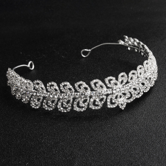 Luxury bride silver women rhinestone crystal wedding bridal tiaras  crowns