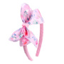 Women hair accessories ladies fabric printing flowers bow headbands