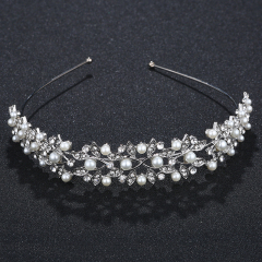 New desgin Silver Leaf Headband Jewelry Bridal Wedding Crystal Crowns and Tiaras New desgin Silver Leaf Headband Jewelry Bridal Wedding Crystal Crowns and Tiaras